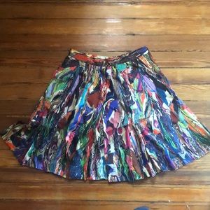 DRIES VAN NOTEN xs/small silk skirt